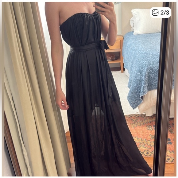 BCBG Max azria Maras Black Strapless Dress - Picture 3 of 14